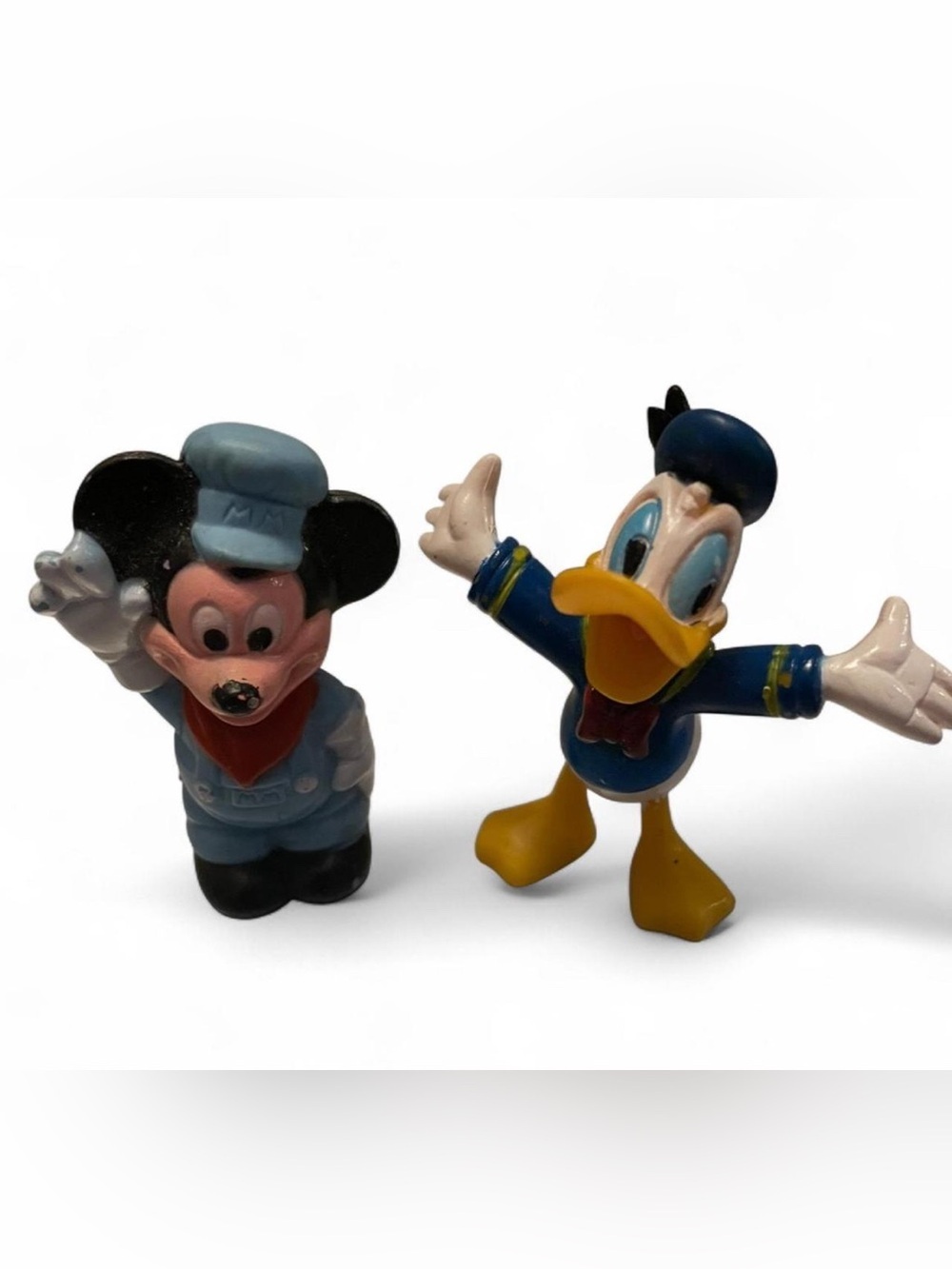 Disney Mickey train conductor and Donald Duck figurines #disney #mickey
